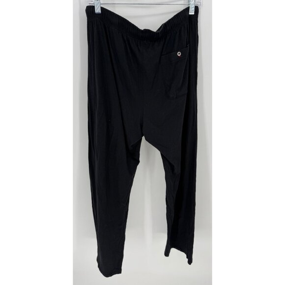 tashi Black Drawstring Elastic Waist Sweat Pants With Pockets - Picture 4 of 9